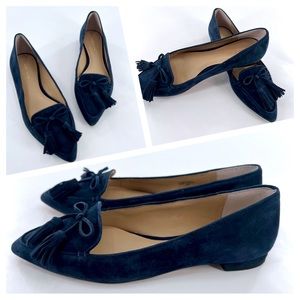 Ann Taylor Women's Suede Tassel Loafer Flats size 6 M